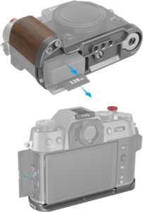SmallRig 4736 Wooden L-Shape Grip for Fujifilm X-T50 Charcoal Silver