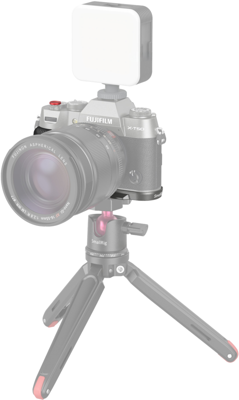 800q-06_128258 SmallRig 4712 Silicone L-Shape Handle for Fujifilm X-T50 Charcoal Silver