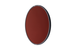 800q-109179 The NiSi Filter S5 Circular ND1000 (for S5 Holder) circular polarising filter is a round, dark red lens filter with a thin black frame, shown here against a white background.