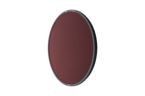 800q-109180 The NiSi Filter S5 Circular ND32000 (for the S5 Holder) circular polarising filter is a round, dark red lens filter with a thin black border, shown here against a white background.