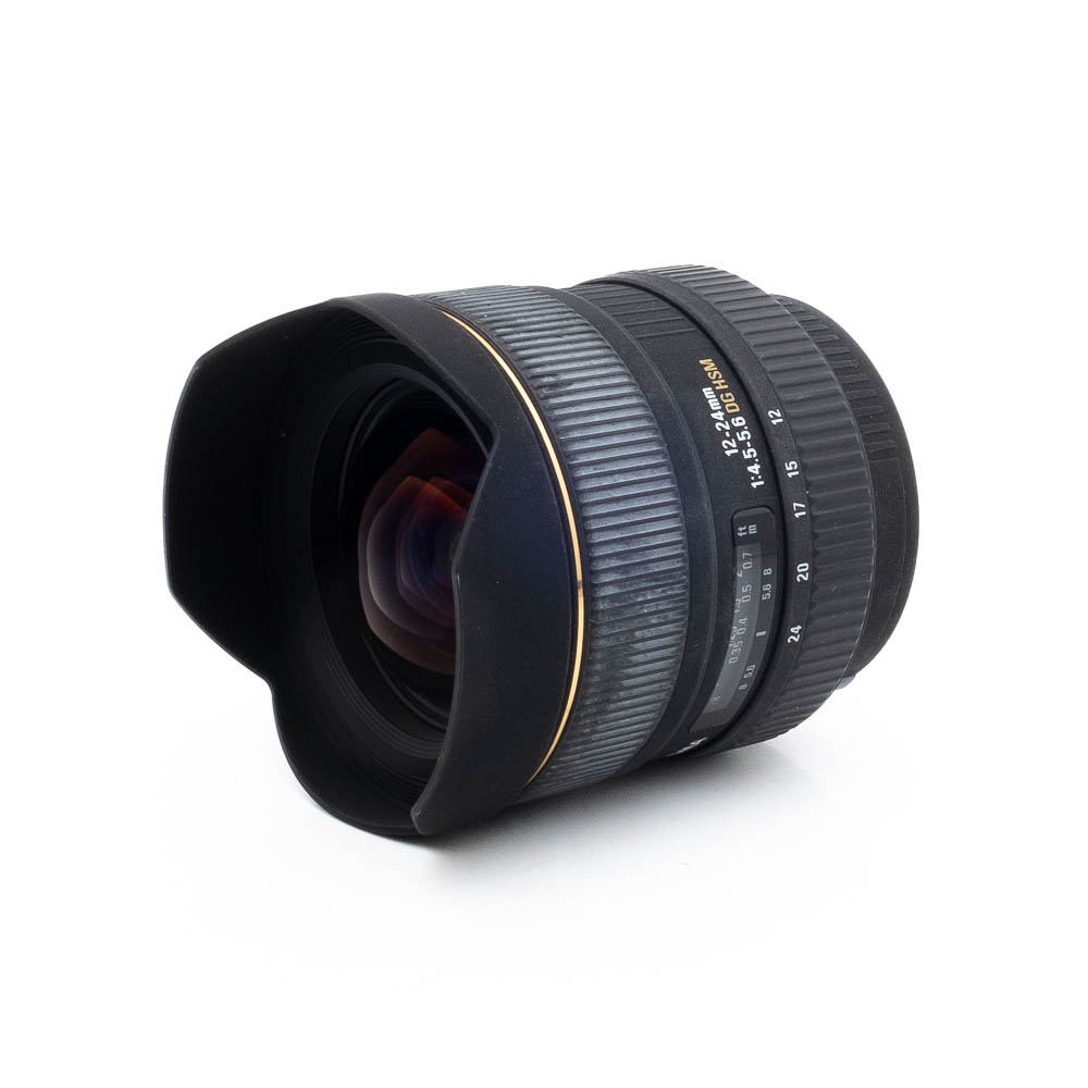 Sigma 12-24mm f45-56 DC HSM Canon EF-s-2 Sigma 12-24mm f/4.5-5.6 DG HSM Canon EF - Käytetty