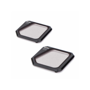 blackmistkit Two rectangular camera lens filters with black frames and transparent glass, marked Nisi Filter For Mavic 3 Black Mist Kit, on a white background.