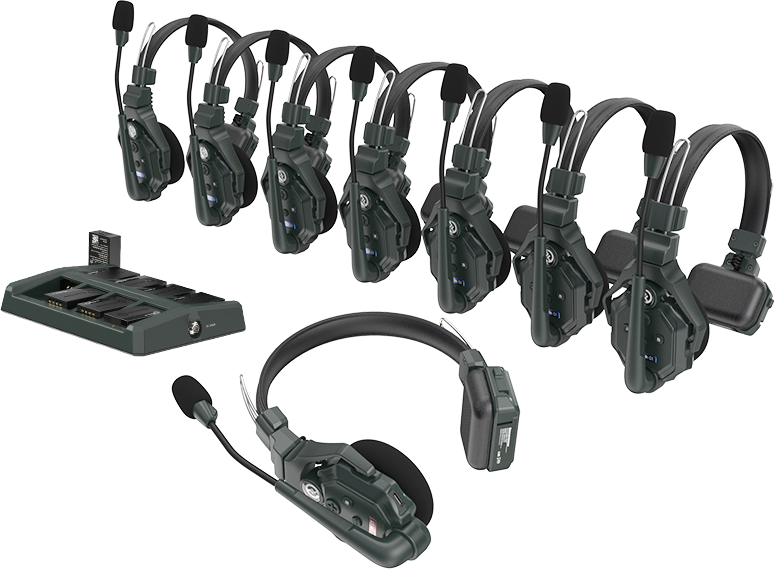 800q-02_121900 Hollyland Solidcom C1 Full Duplex Wireless Intercom System with 8 Headsets