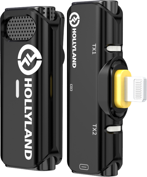 800q-03_121898 Hollyland Lark C1 Solo Wireless Lavalier Microphone for iPhone