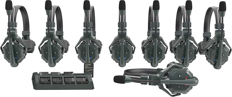 800q-03_121900 Hollyland Solidcom C1 Full Duplex Wireless Intercom System with 8 Headsets