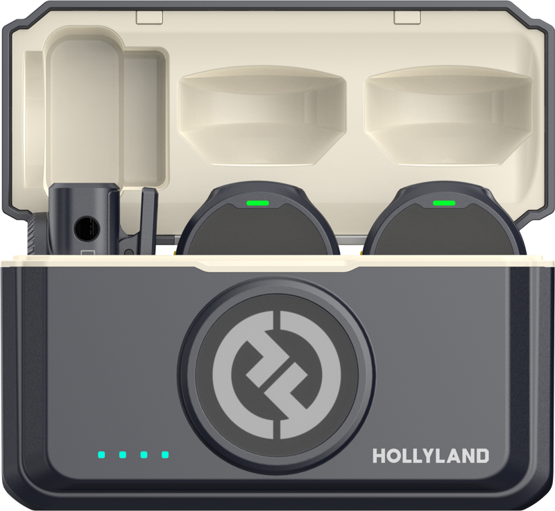 800q-03_126988 Hollyland Lark M2 Camera Duo Shine Charcoal -langaton mikrofoni