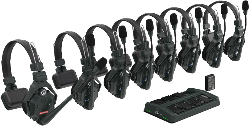 800q-04_121900 Hollyland Solidcom C1 Full Duplex Wireless Intercom System with 8 Headsets