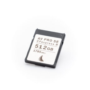 Angelbird 512 GB CFexpress-1 A used Angelbird AV Pro Type B CFexpress SE 512GB (incl.ALV24%) memory card marked 1785 MB/s is shown on a white background.