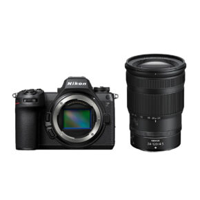 z6_iii_24-120mm Nikon Z6 III -kamerarunko on kuvassa Nikkor Z 24-70mm f/4 -objektiivin vieressä valkoisella taustalla - sisältää 200 € TradeIN hyvitys -tarjouksen.
