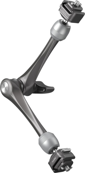 800q-01_128322 SmallRig 4489 HawkLock H21 Quick Release Rosette Magic Arm (11") is a flexible metal arm with adjustment knobs and mounting plates at both ends, ideal for attaching camera accessories or lights.