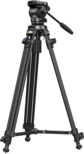800q-01_128458 SmallRig 4685 Lightweight Video Carbon Fiber Tripod Kit AD-50:ssä on säädettävät jalat, nestemäinen panoraamapää kahvalla, vakautustanko ja kumijalat kameroiden tai videolaitteiden vakaaseen tukemiseen.