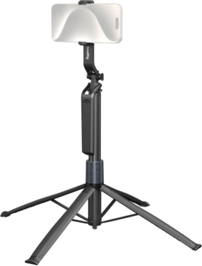 800q-01_128485 SmallRig 4668 Windproof Live Broadcast Stabilizer Stand Encore PT60 on kompakti musta kolmijalka, jossa on säädettävät jalat ja irrotettava kaukosäädin ja joka sopii täydellisesti älypuhelinten kiinnittämiseen.