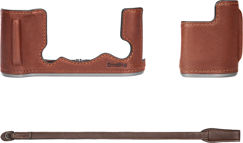800q-02_128263 SmallRig 4711 Leather Half Case Kit for Fujifilm X-T50 Brown
