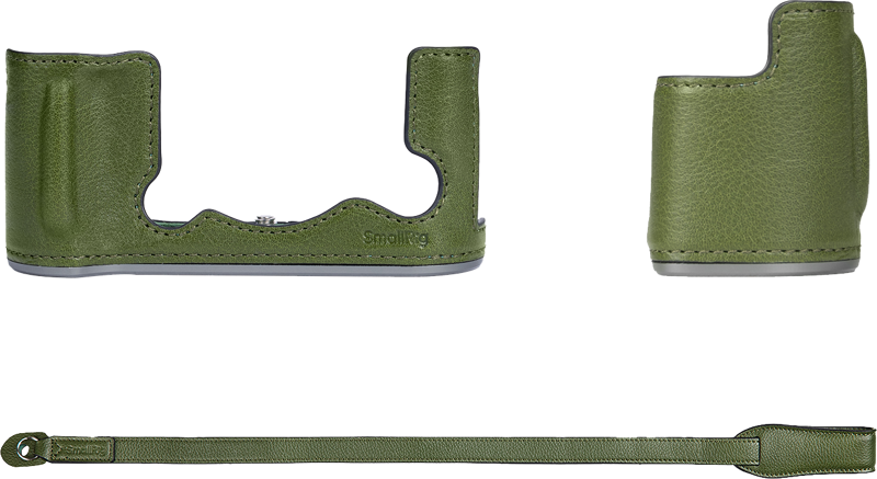 800q-02_128264 SmallRig 4711 Leather Half Case Kit for Fujifilm X-T50 Green
