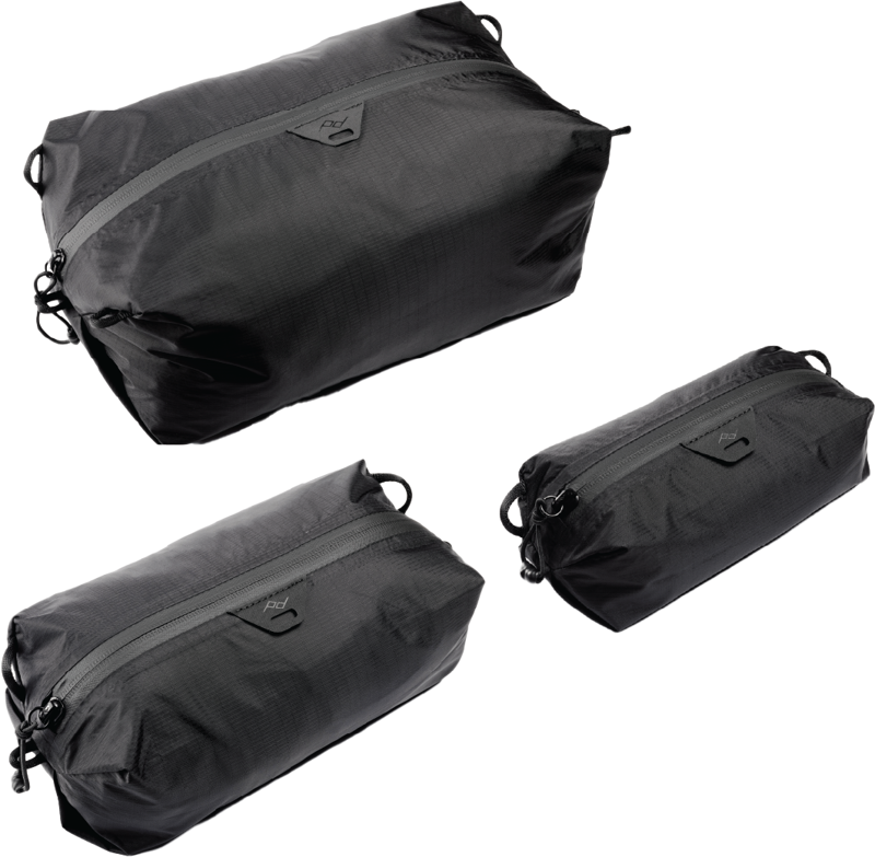 800q-02_128336 Peak Design Ultralight Packing Cube Bundle XXS-XS-S - Black