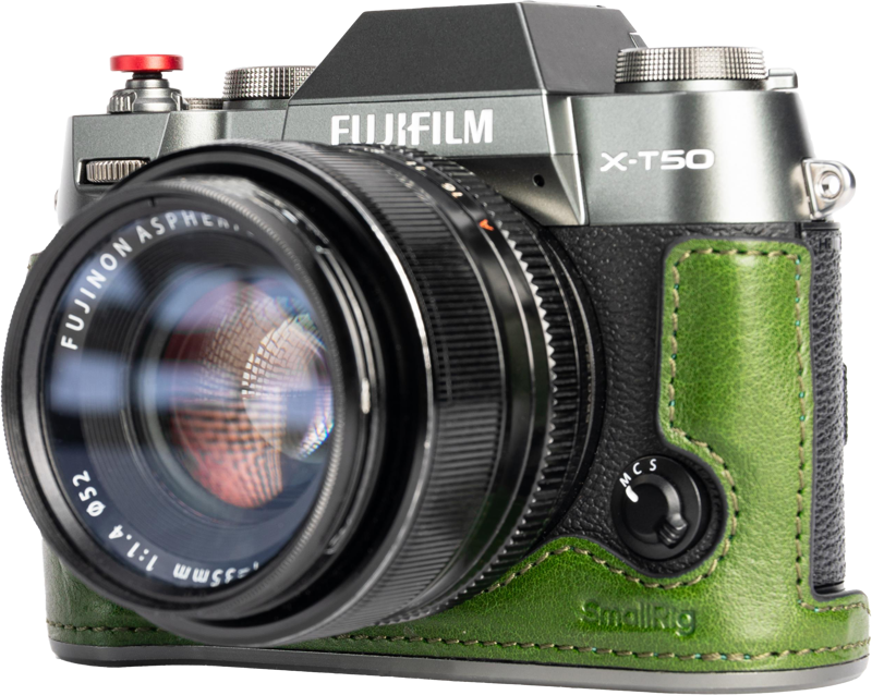 800q-03_128264 SmallRig 4711 Leather Half Case Kit for Fujifilm X-T50 Green