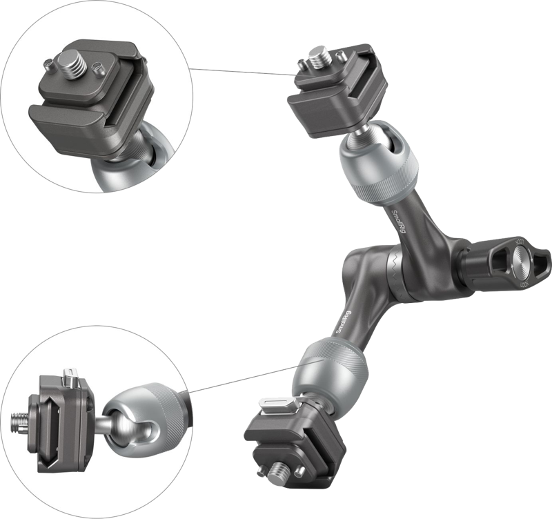 800q-03_128323 SmallRig 4490 HawkLock H21 Quick Release Rosette Magic Arm (7")
