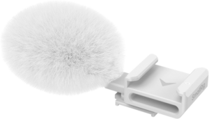 800q-05_128451 SmallRig 4734 Cold Shoe Adapter with Furry Windscreen for Sony ZV series cameras (white)