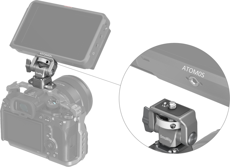 800q-06_128320 SmallRig 4487 HawkLock H21 Quick Release Monitor Support with NATO Clamp