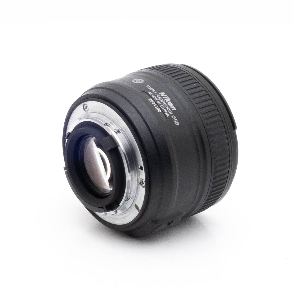 Nikon 50mm f18 G-1-2 Nikon AF-S Nikkor 50mm f/1.8 G - Käytetty