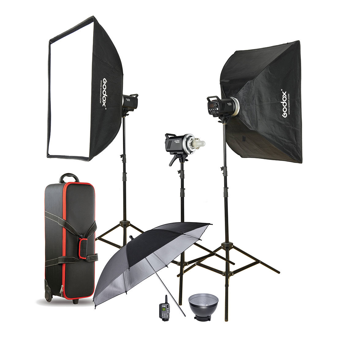 Godox MS200 D Trio Studio Flash Kit -studiosalama