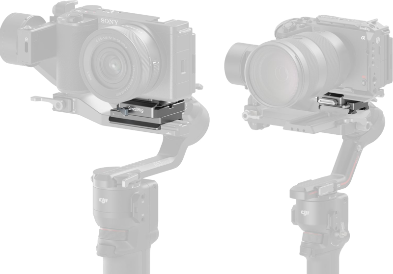 800q-02_128748 SmallRig 4639 HawkLock H38 Arca-Swiss Quick Release Plate for DJI Stabilizers