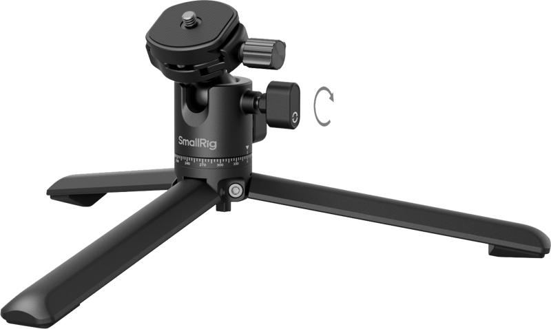 800q-03_128641 SmallRig 4630 Metal Tabletop Tripod with Arca-Swiss Quick Release Plate and Panoramic Ball Head