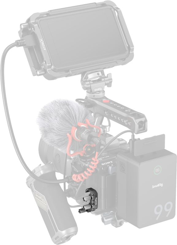 800q-04_128761 SmallRig 4829 USB-C & MULTI Cable Clamp for Sony FX3/FX30 HawkLock Quick Release Cages