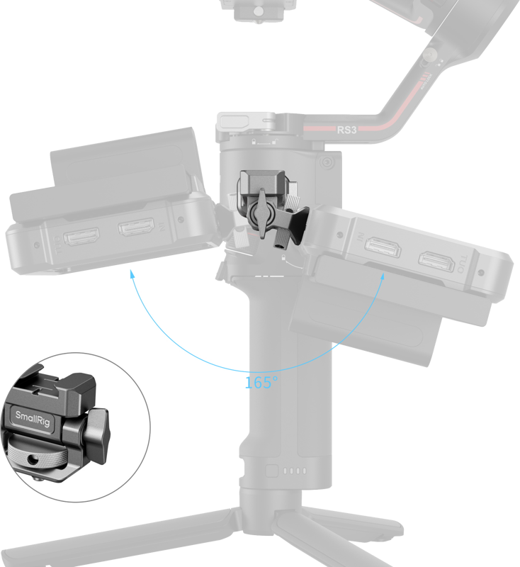 800q-05_128746 SmallRig 4637 HawkLock H21 Monitor Support for DJI Stabilizers