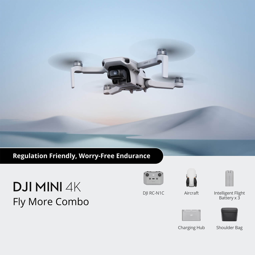 Dji_mini4K_004 DJI Mini 4K + RC-N1 ohjain + Fly More Combo -drone