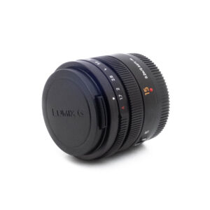 Lumix 15mm f17-3 Panasonic Leica DG Summilux 15mm f/1.7 (Kunto K5) - Käytetty