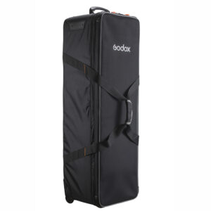 1709202050_890 The Godox CB-01 Carry Bag is a large, black roll-up bag with reinforced handles, support straps and zipper closure - ideal for carrying photographic equipment safely and securely.