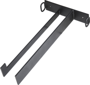 Kupo KS-119B C-Stand Door Rack is a black metal wall-mounted rack with two parallel arms and upward-facing hooks for organizing or storing items.