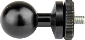 800q-01_119568 Kupo KS-404 is a black metal ball adapter with 26 mm diameter and 1/4"-20 male thread, ideal for mounting cameras or accessories.