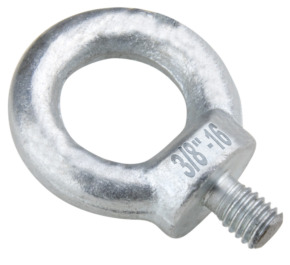 800q-01_122772 Kupo KS-155 Silmukkapultti 3/8"-16 x 14mm on metallipultti, jossa on kierteitetty akseli ja pyöreä silmukka, ihanteellinen esineiden nostamiseen tai kiinnittämiseen.