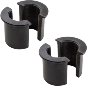 800q-01_122843 Two black Kupo KS-244 Speed Rail Shims (51-38~35 mm), 2 pieces, with longitudinal open grooves, are placed diagonally on a light background.