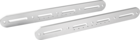 800q-01_122955 Two KUPO KS-614 45cm cheese mounting plates with several 3/8"-16 and M5 threaded holes are placed side by side on a light background.