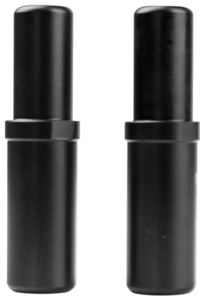 800q-01_123005 Two KUPO KS-711 Balance Stud 1.27cm units, black and cylindrical with a rounded top and a wider band in the middle, stand upright side by side against a plain background.