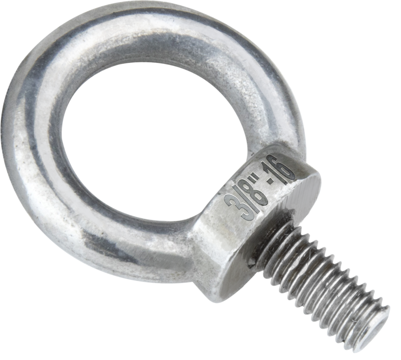 800q-02_122773 Kupo KS-155L Ring Bolt 3/8"-16 x 20mm Stainless Steel, Long Thread