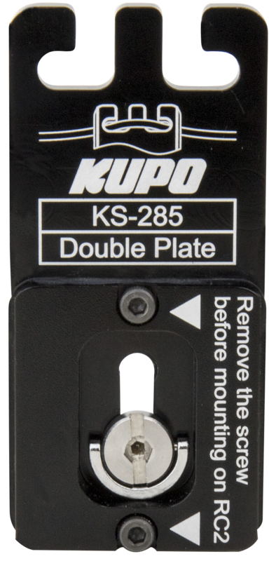 800q-02_122877 Kupo KS-285 Double Plate (Quick Release Plate for Arca-Swiss & RC2)