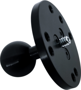 800q-02_122931 KUPO KS-427 Round Plate (Dia. 61mm) Dia. 26mm Ball with AMPS Holes Pattern