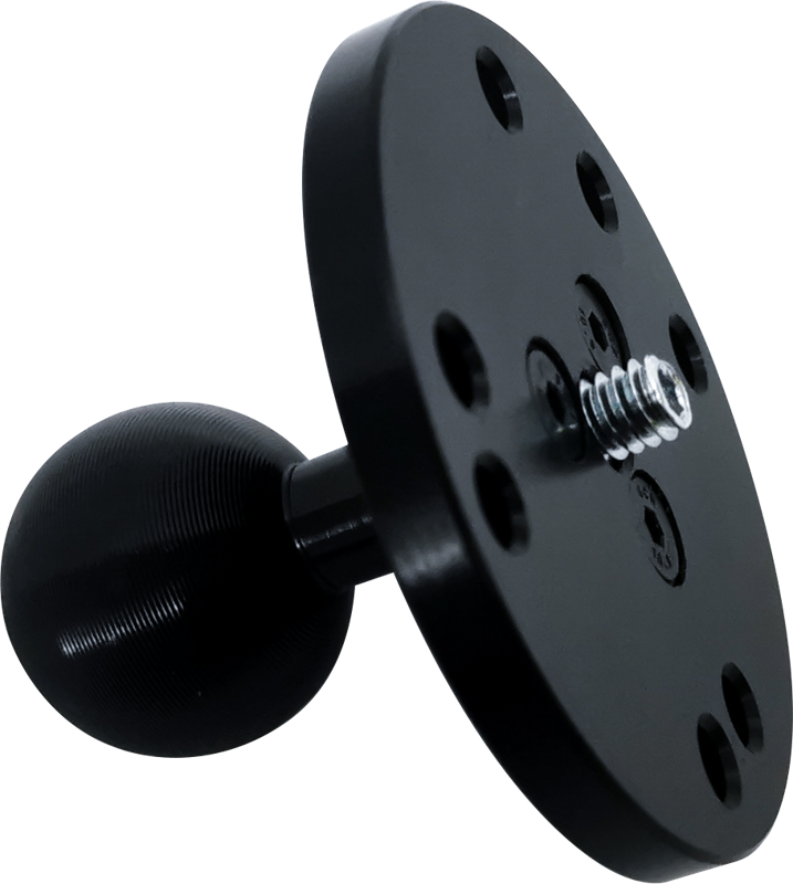 800q-02_122931 KUPO KS-427 Round Plate (Dia. 61mm) Dia. 26mm Ball with AMPS Holes Pattern