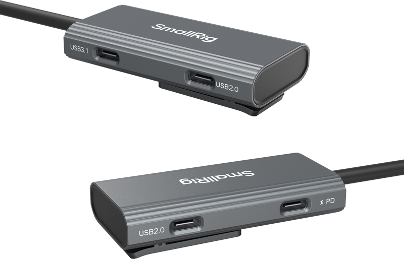 800q-02_129085 SmallRig 4598 USB-C Hub 4-in-1 PD/USB-C 3.1/USB-C 2.0 with Audio Adapter