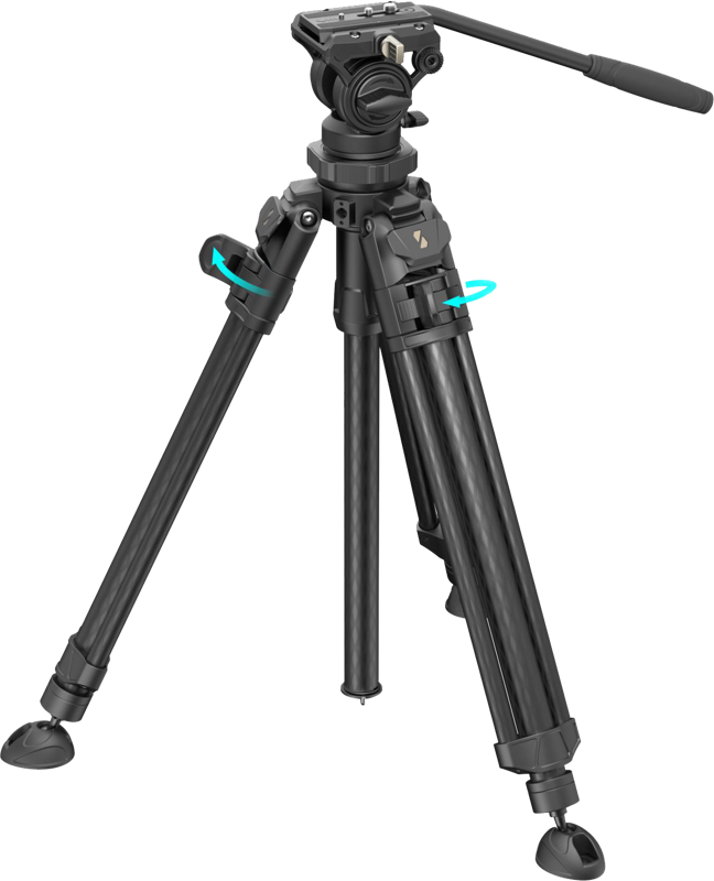 800q-02_129131 SmallRig 4420 Lightweight Video Tripod Kit AD-50 Pro