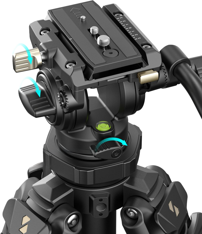 800q-03_129131 SmallRig 4420 Lightweight Video Tripod Kit AD-50 Pro