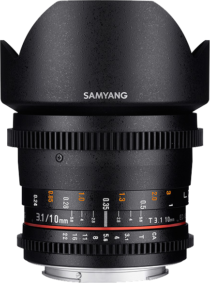 800q-SAM-10MM-T31-VDSLR Samyang 10mm T3.1 VDSLR ED AS NCS CS II - Nikon F