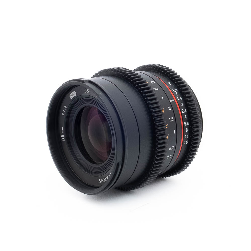 Samyang 35mm T13 UMC E-2 Samyang 35mm T1.3 ED AS UMC VCSC Sony E (Kunto K5, sis. ALV 25,5%) - Käytetty