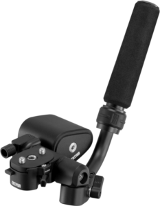 Zhiyun Weebill 3S Master Move Accessories (varaosa) on musta käsikameran kardaanivakaaja, jossa on ergonominen vaahtomuovikahva ja säätönupit ja joka on suunniteltu vakaaseen videokuvaukseen. Zhiyun-brändi näkyy laitteessa.