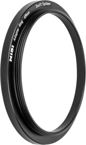 800q-01_128517 NiSi-suodatin Swift System Adapter Ring 49mm -sovitinrengas kameran objektiiveille näkyy tavallisella valkoisella pohjalla.