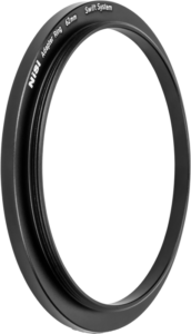 800q-01_128518 NiSi-suodatin Swift System Adapter Ring 62mm -soviterenkaasun musta NiSi-suodatin Swift System Adapter Ring 62mm -soviterenkaasua näytetään vinossa tavallista taustaa vasten.